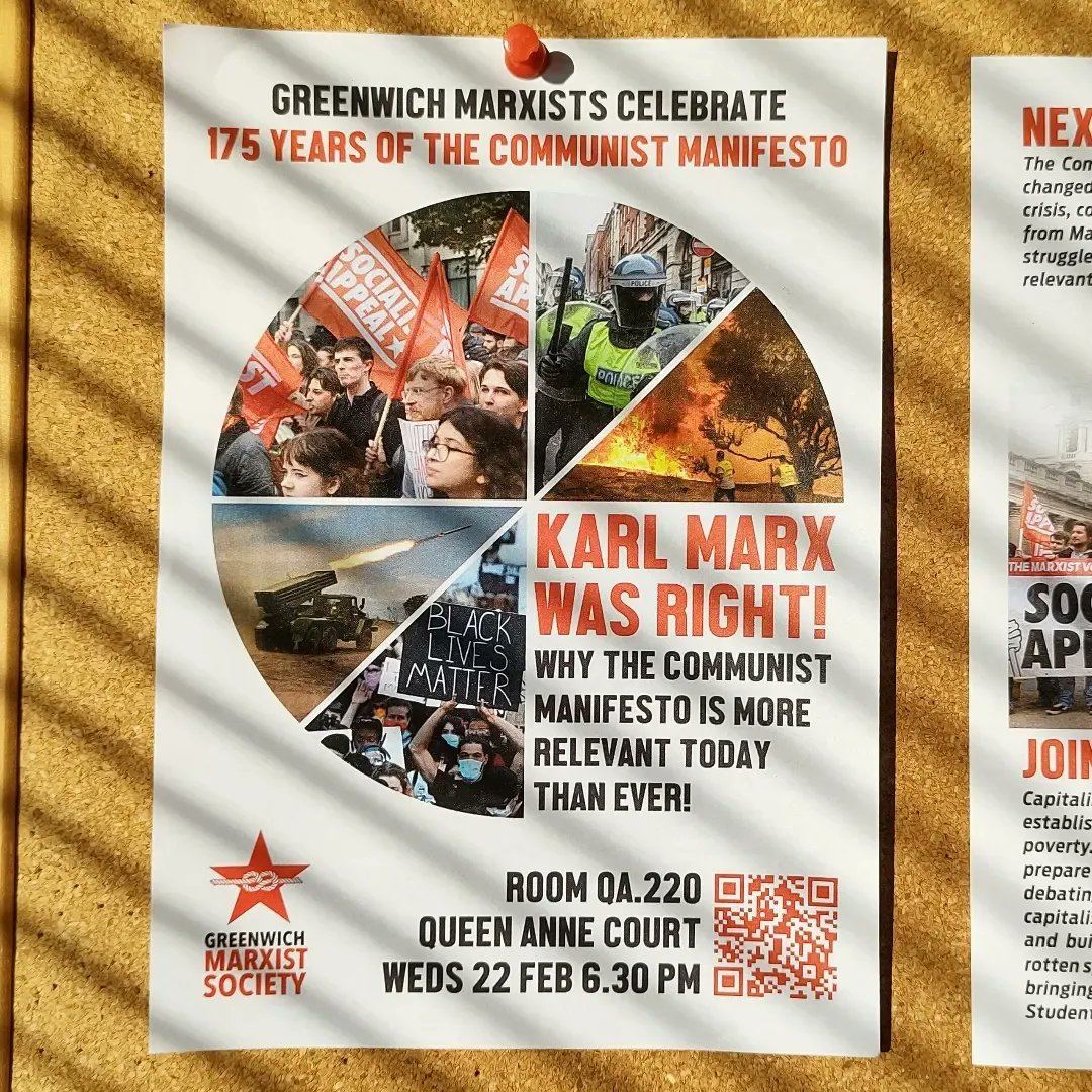 Greenwich_Marx's tweet image. Come to our talk to hear why we say Karl Marx was Right! Followed by an open discussion and social. Tomorrow, Weds 22nd Feb 6.30pm, QA.220, Queen Anne Court, Greenwich Uni.