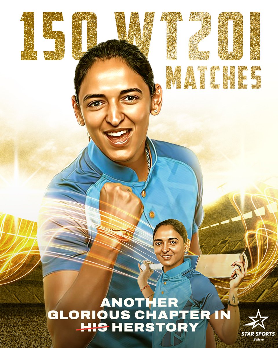 H̶i̶s̶ #HerStory is a reminder of all the great things #TeamIndia is capable of! 🙌🏼 to the Skipper @ImHarmanpreet for crossing 3000 WT20I runs as she played her 150th WT20I!🔥

#BlueKnowsNoGender #BelieveInBlue