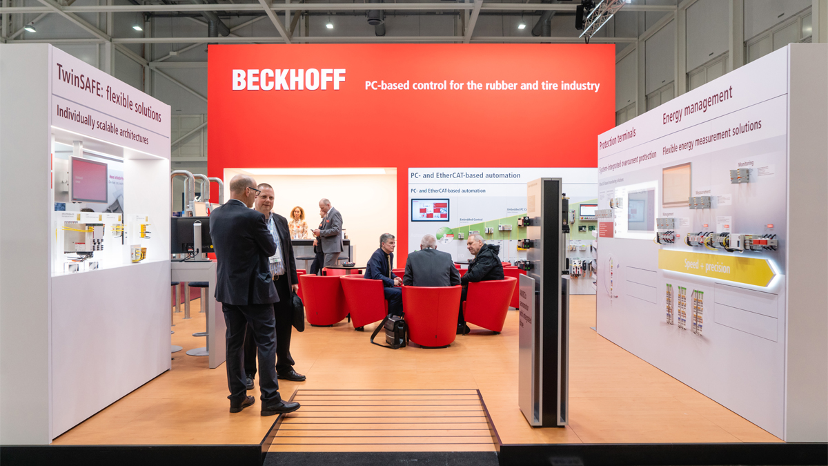 beckhoff's tweet image. At the Tire Technology Expo 2023 in Hanover, Germany, held from March 21 to 23, we will showcase integrated automation concepts for highly efficient and simultaneously highly flexible tire building machines in Hall 21: beckh.co/3IxQ2mn

#beckhoff #tireindustry #tires