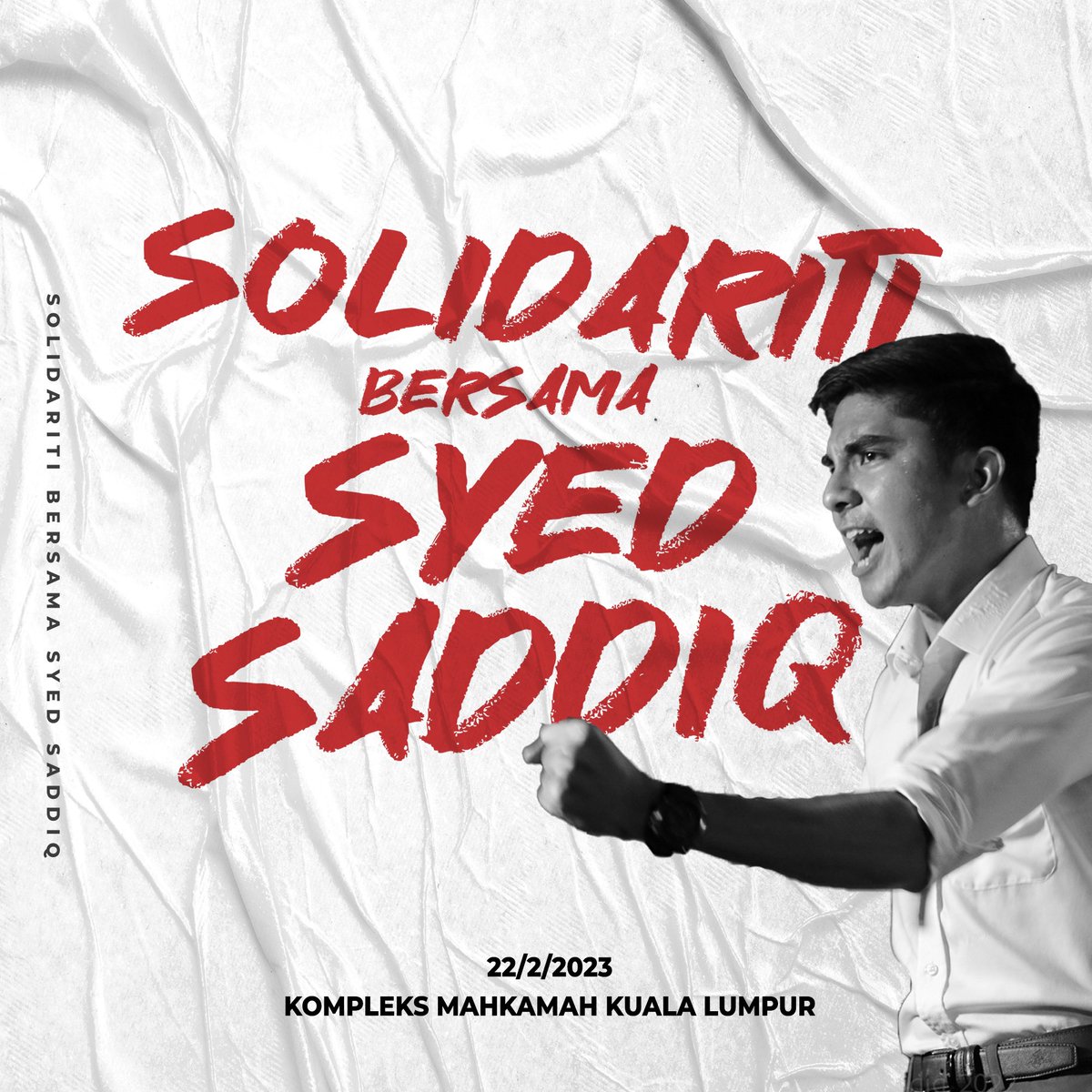 pharie's tweet photo. Esok akan bermula sesi pembelaan YB @SyedSaddiq yg akan berlangsung sehingga hari Jumaat ini. ( 22hb - 24hb ) bermula jam 9.30pagi di Mahkamah KL.

Ini adalah panggilan pd semua yg ingin hadir bersolidariti boleh sama ² dtg ke Mahkamah esok memberi sokongan moral.

Jom semua ! 💪🏻 https://t.co/ypEyTMluwh