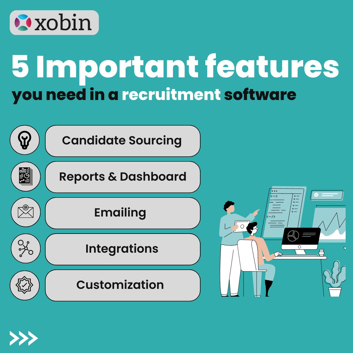 xobin_official's tweet photo. Before getting recruitment software, Check these features, Otherwise, you might waste your money and time👇
@Xobin is here to make your work easy and help you with the overall recruitment process.
Check it out👇
https://t.co/HWEtCbXmVT
#hiringsoftware #recruitment #hrtech https://t.co/dcwbbvYNp2