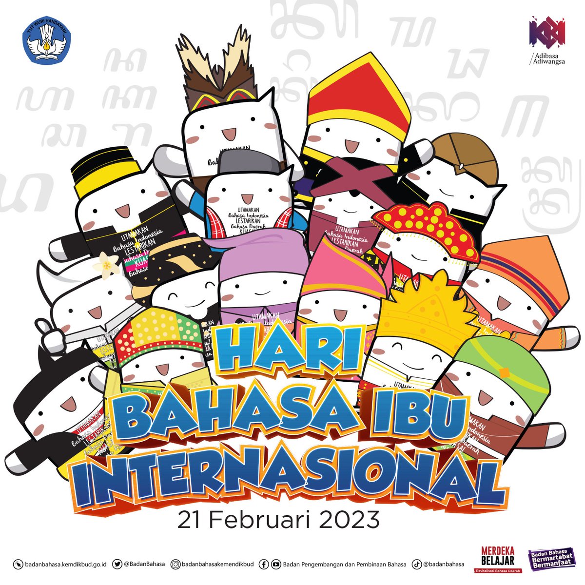 BadanBahasa's tweet photo. Selamat memperingati #HariBahasaIbuInternasional, #SahabatBahasa dan #SahabatDikbud! 🙏

Bahasa ibu merupakan fondasi kecerdasan anak yang harus dijaga keberadaannya. https://t.co/TIavC1v0d2
