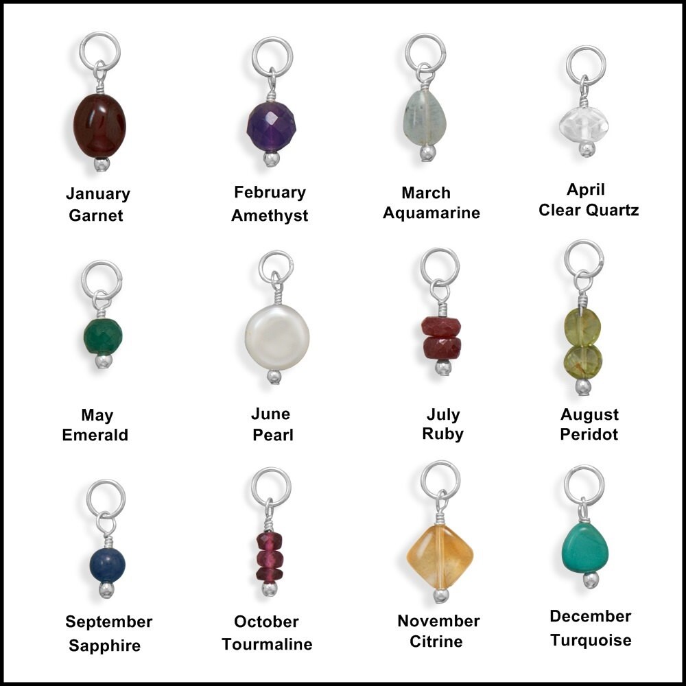 Birthstone Charms, Assorted Birthstone Charms, January Birthstone, February Birthstone, March Birthstone, All 12 Months Available, You Pick tuppu.net/9dc3376d #jewelrymandave #SeptemberBirthstone