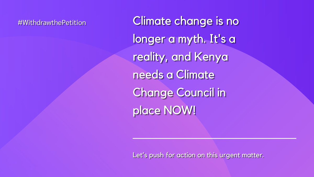 WinnieCheche's tweet photo. Climate change is no longer a myth. It's a reality, and Kenya needs a Climate Change Council in place NOW!
Let's push for action on this urgent matter.
#ClimateChangeCouncil #ClimateActionNow #KenyaClimateChange #WithdrawthePetition @HonTuya @StateHouseKenya @PACJA1 @KCCWG https://t.co/QXmqbjIz8M