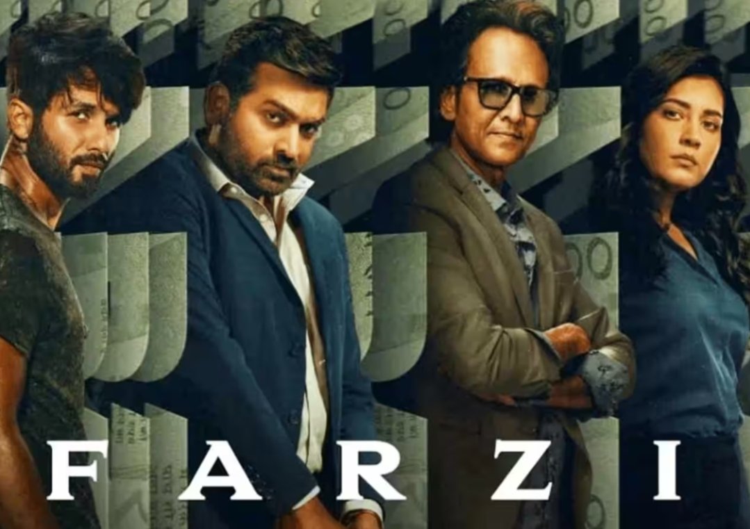 #Farzi has been watched and it is a brilliantly written,directed and executed series with some bloody awesome performances by #ShahidKapoor, #KayKayMenon, #VijaySethupathi and #AmolPalekar. each and every episode is very entertaining and extremely engaging 👌 cant wait for part 2