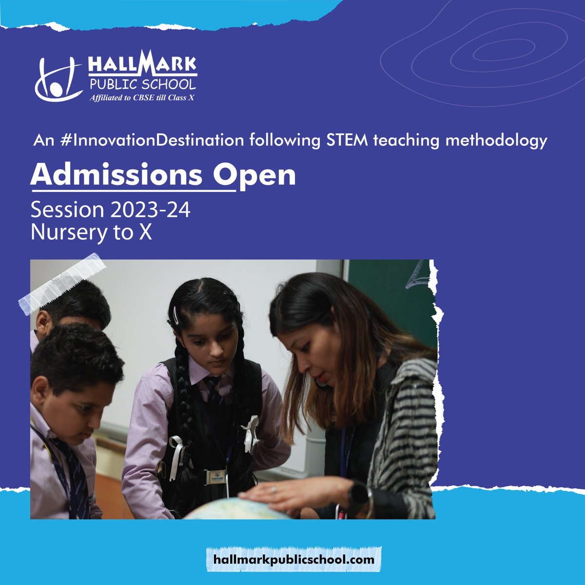 SchoolHallmark's tweet photo. Discover limitless opportunities brimming with limitless learning at innovation destination.
📢Admissions Open
📚Session 2023-24 | Nursery to X
📱: +91 988 8815 111
🚏: Sector 15, Panchkula, Haryana 134113.
#InnovationDestination #Innovation #HallmarkPublicSchool https://t.co/1CTkrByf3o