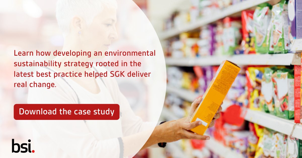 Find out how developing a forward-thinking environmental #Sustainability strategy that is rooted in the latest best practice helped <a href="/SGKInc/">SGK</a> deliver real change.

Read the case study: bit.ly/3HJzAzf

#BSIStandards