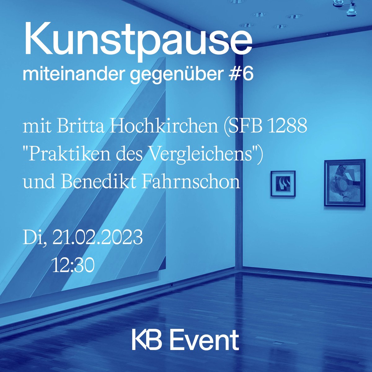 Michel Majerus und Kurt Schwitters. Kann man deren Werke miteinander vergleichen? Na klar! In der Kurzführung um12.30 Uhr! Heute im Dialog: Britta Hochkirchen <a href="/sfb_comparing/">SFB 1288 "Praktiken des Vergleichens"</a> mit unserem Kurator Benedikt Fahrnschon im Rahmen der 6. Ausgabe von #miteinandergegenüber