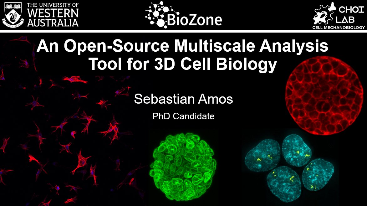 I was delighted to present my #BioImageAnalysis work at #ACMM27 earlier this month. Extremely humbled to receive the John Farrant Prize for the best student talk in Biological/Medical Sciences.
Very excited to release this project soon! #Microscopy #ImageJ @YuSukChoi @UWAresearch