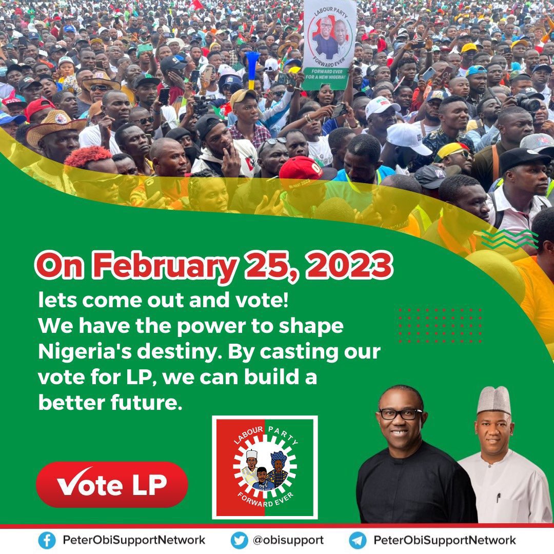JaypeeGeneral's tweet photo. Dear @PeterObi, your commitment to transforming Nigeria is well written all over your candidacy! You are many steps ahead to uniting and creating a new Nigeria. Your government will bring rapid economic growth and progress to the nation. We are solidly behind YOU. Our block votes will speak on Saturday🇳🇬🔥