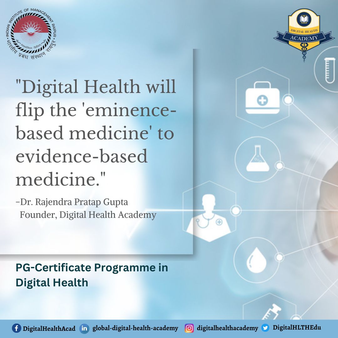 DigitalHLTHEdu's tweet image. The #PostGraduateCertificateProgramme in #DigitalHealth is commencing #today.
The course will enable #healthcare #professionals to be #digitallyready, &amp;amp; #transform the #healthcaresector.