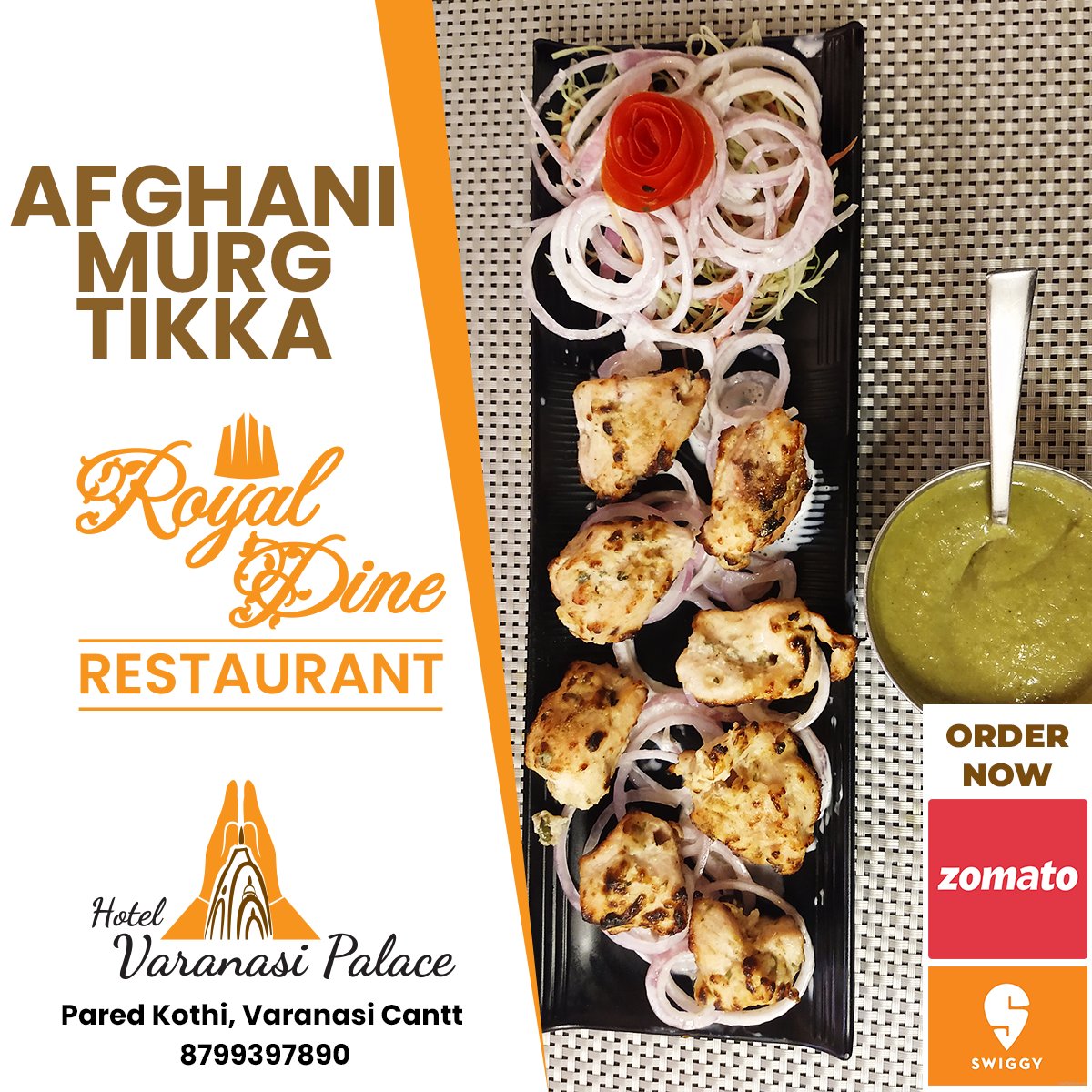 VaranasiPalace's tweet photo. Order Now: https://t.co/OODMoQc2cQ
https://t.co/aDqnEAGCcS
AFGHANI MURG TIKKA is the most mouth-watering cuisine for snacks. Try it at Royal Dine Restaurant, Hotel Varanasi Palace, Varanasi Cantt
#mouthwateringfood #afghanimurgtikka🍗 #yummy #murgtikka #varanasi #varanasifood https://t.co/IbWQGlmRo8