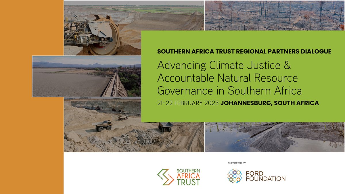 SthrnAfrcaTrust's tweet photo. On the 21st and 22nd of February 2023, our partners from Malawi, Mozambique, South Africa, Zambia and Zimbabwe joined us in Johannesburg, South Africa, for a regional dialogue. . Our work with them is advancing #climatejustice @FordFoundation https://t.co/KXFfBCLp5c