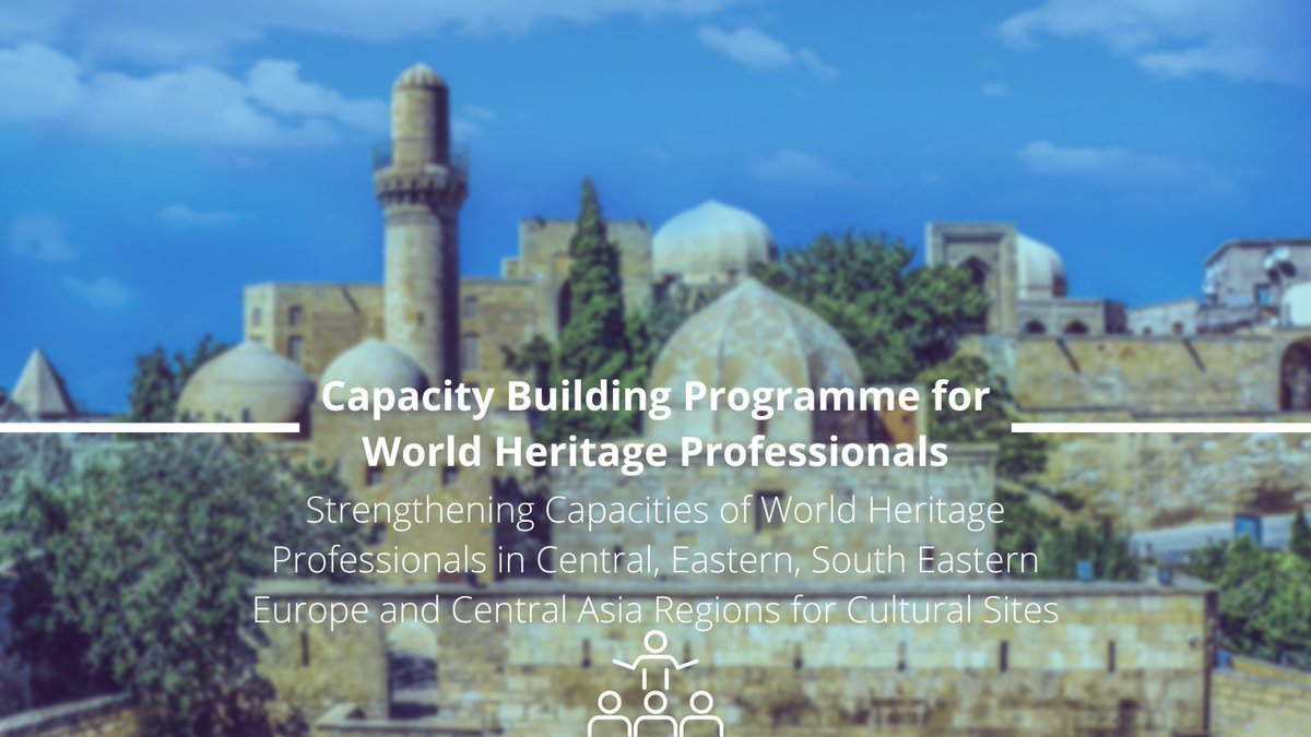 ICOMOS's tweet photo. 👩‍🏫Submit your application for the #CapacityBuildingProgramme for #WorldHeritage Professionals in Central, Eastern, South Eastern Europe and Central Asia Regions!

More info below ⬇️ 

📆 8-12 May, 2023
📍 Baku 🇦🇿 
📝 https://t.co/iTxbtg4aUm
🔴 Deadline: 19 March 2023 https://t.co/vyRZTD1zMw