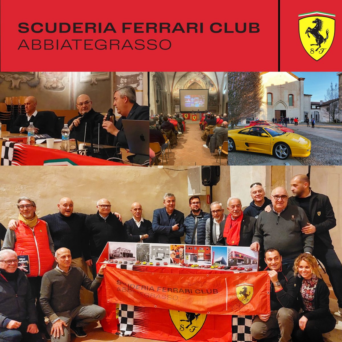 Sfc_Abb's tweet photo. 🔴LA CARTOLINA🏁 #59  Con 'Belli e Dannati 2' parte la nostra stagione degli eventi!

Il 18 febbraio è stato il 125° anniversario della nascita di #EnzoFerrari. In questa data si è svolto il nostro primo evento 2023 e l'ospite d'onore è stato lo scrittore e amico @LucaDalMonte10 https://t.co/idIwgV32Iw