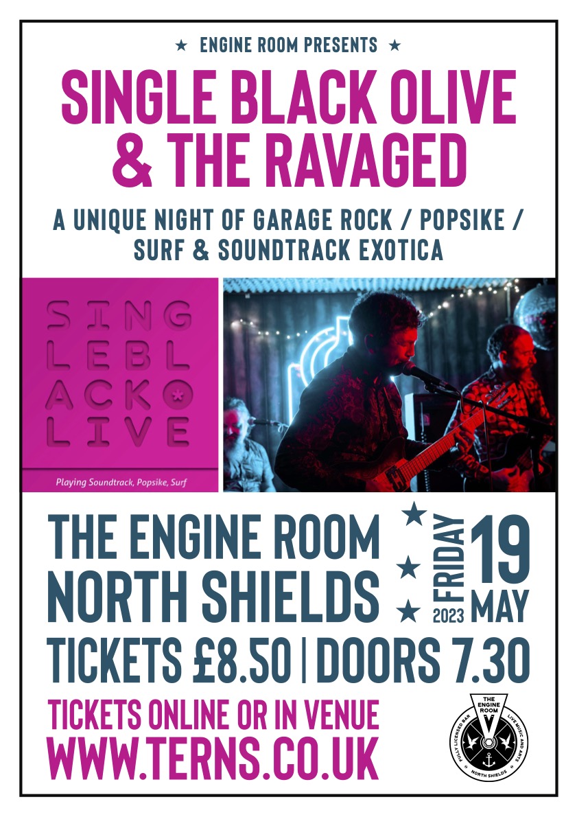 TERNSVenue's tweet photo. Announcing: A double header with the brilliant @Single_Bl_Olive, purveyors of Popsike, Surf and Soundtrack Exotica, and The RAVAGED who will bring a brilliant set of Garage Rock obscurities to our place for the first time. Get in sharp for tickets, here: https://t.co/3xESpjLobd https://t.co/oFqagMuWUs
