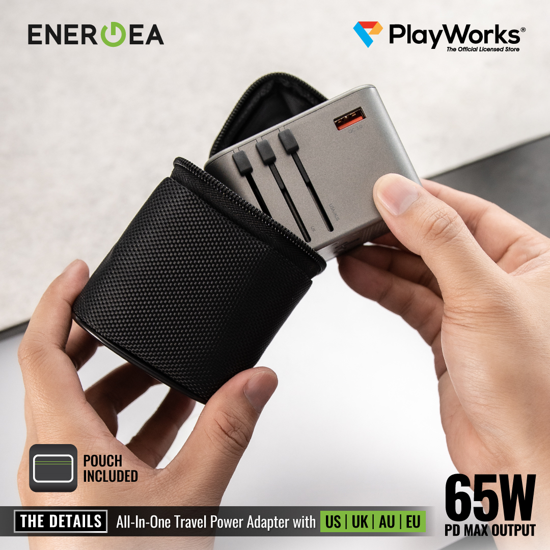 PondokIndahMall's tweet photo. Dan juga Adaptor charger yang bisa dibawa ketika berpergian ke 150 Negara dari ENERGEA. Kedua produk tersebut sudah mendukung Super Fast Charge.

#PlayWorksStore - The Official Licensed Store

#PlayWorks10thAnniversary #LiftUpYourStyle #PlayWorksStore https://t.co/NuZ8cbyH6H