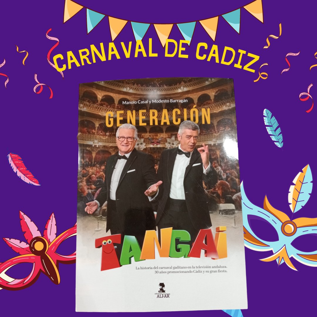 Pixcopiers's tweet photo. El libro para conocer todo respecto al carnaval de Cádiz!! 
#libros #papeleria #papeleriabonita #canalsur #carnaval2023 #cadiz https://t.co/Ba6oCOij0o