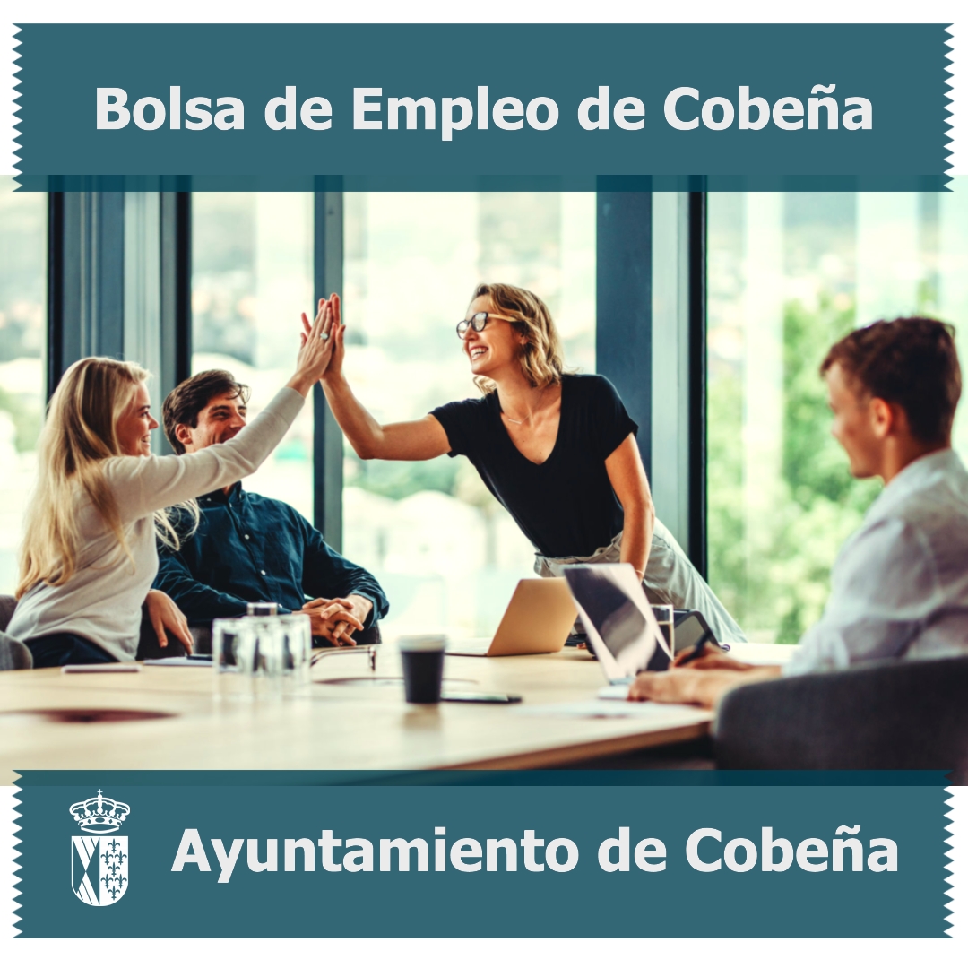 Nuevas ofertas de trabajo en la Bolsa de Empleo del Ayuntamiento de Cobeña. 
ayto-cobena.org/bolsa-de-empleo