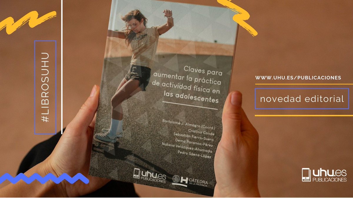 Buenos días ☕️,  os presentamos una de nuestras últimas novedades: "Claves para aumentar la práctica de actividad física en las adolescentes".

🔓🌐Ebook disponible en acceso abierto:
👉uhu.es/publicaciones/…

#LibrosUHU #OA #OpenAccess