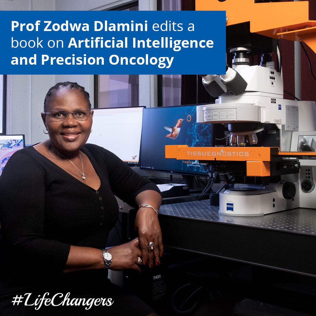 Faculty_HSUP's tweet photo. Director and Executive Head of PACRI, Prof Zodwa Dlamini, edited the book "Artificial intelligence and precision oncology: bridging cancer research and clinical decision support." The book is accessible here
https://t.co/tV1Qh0e6iD
#LifeChanger #researchthatmatters #HSUP #PACRI https://t.co/gfKd09kb19