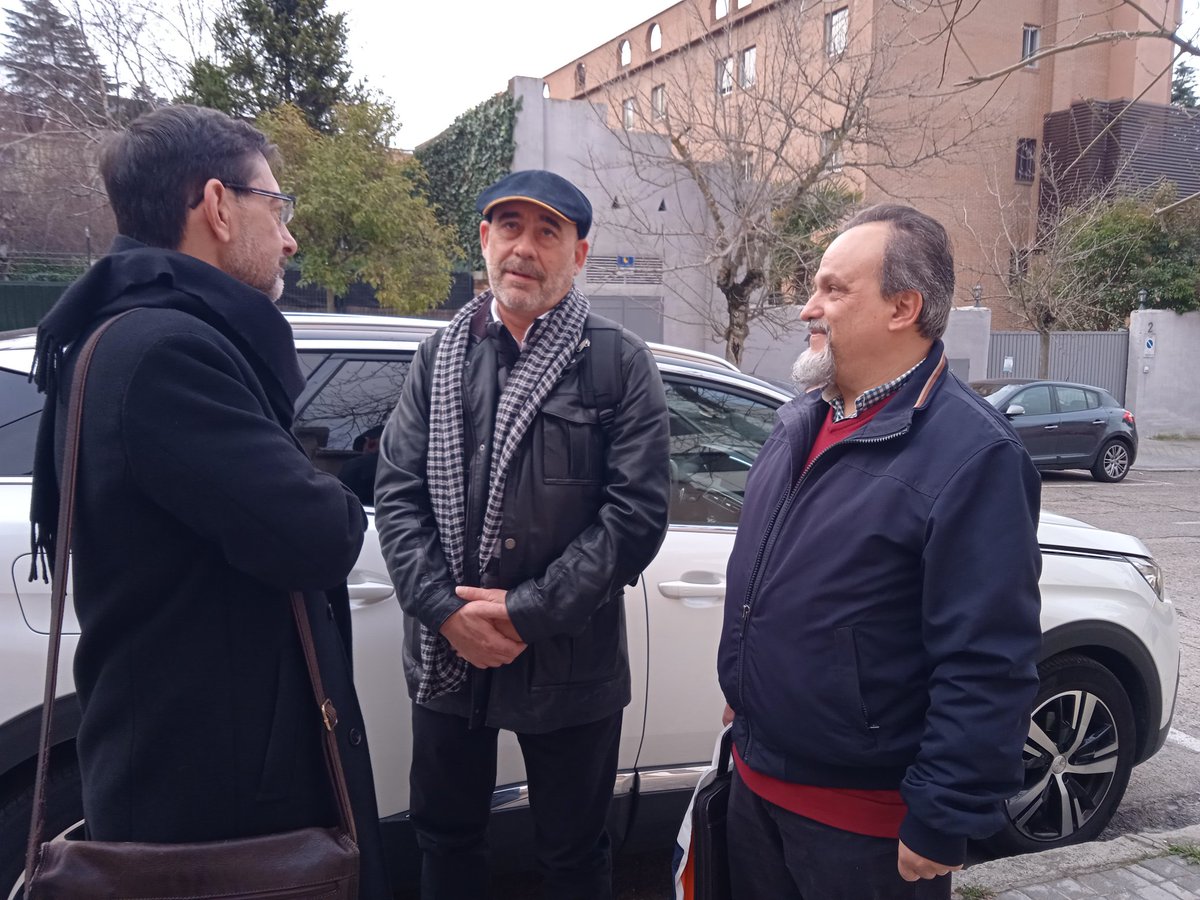 PSocialCEE's tweet photo. Encuentro entre obispos @prensaCEE, sindicatos @CCOO,  @UGT_Comunica y empresarios.

Comenzamos con los sindicatos 

Jaime González y Mariano Sanz @msanzlubeiro de @SaludLab_CCOO  y José de las Morenas  @saludlaboralugt https://t.co/Sl5HuNq5ON