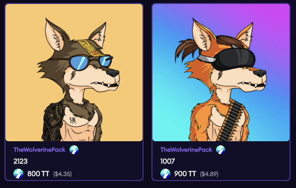 🐺Just bought these two cutties from our lovely #Wolverines 🚀 Congrats 😎

⚡️Get yourself some Wolverines 🐾
nftmall.io/collection/thu…

#Buyback #NFTGiveaways #NFT #nftart #NFTCommunity
