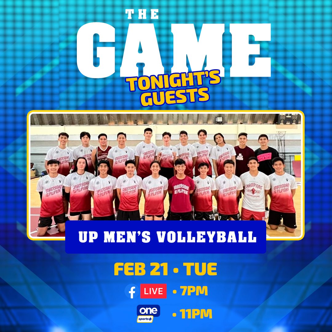 One Sports on Twitter "The UP Men's Volleyball Team is on deck tonight