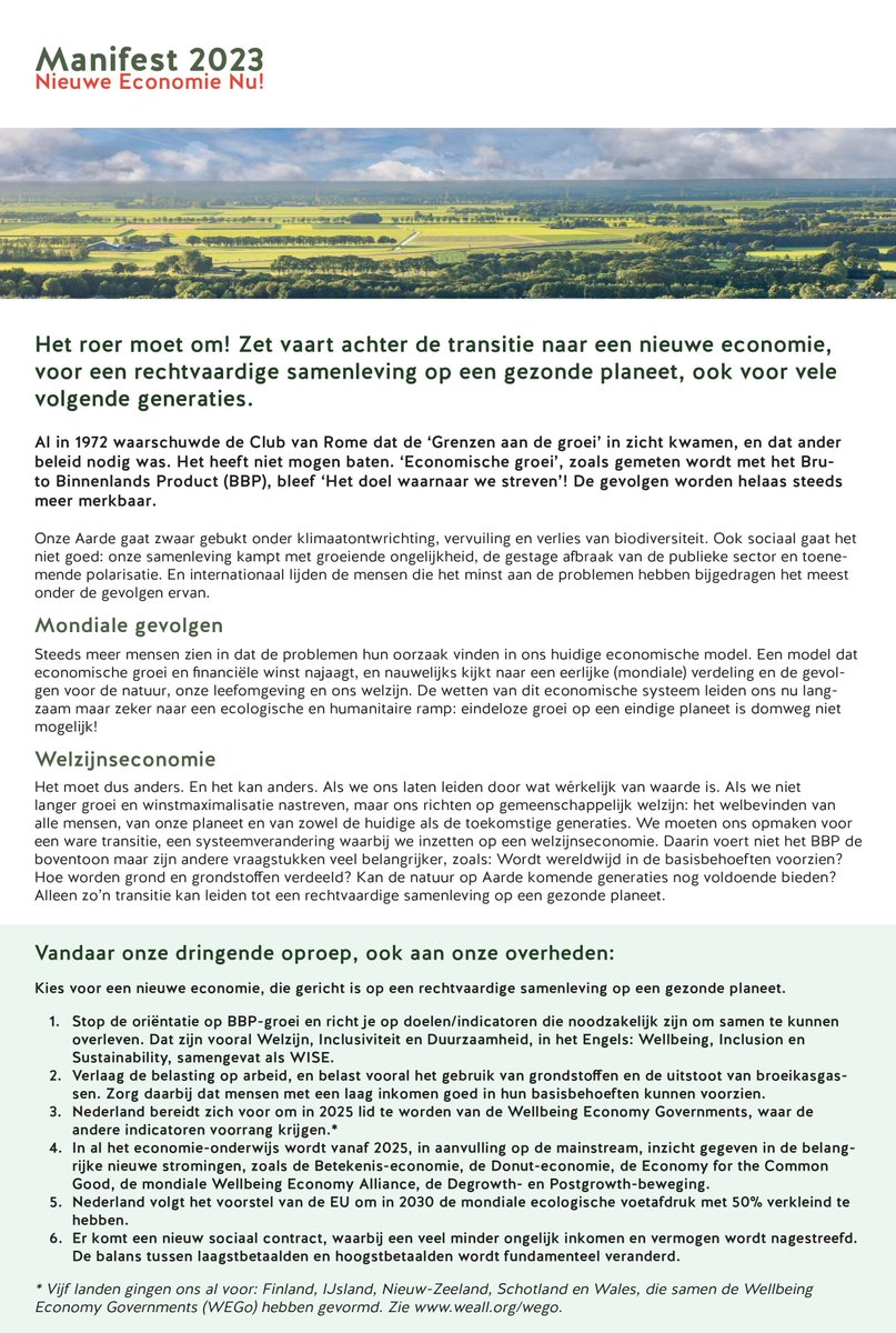 Cordaid's tweet photo. Het manifest bevat aanbevelingen voor een nieuwe economie, die gericht is op een rechtvaardige samenleving op een gezonde planeet. Niet ongebreidelde economische groei, maar een economie waarin welzijn, inclusiviteit en duurzaamheid centraal staan #FixTheSystems 2/2 https://t.co/KGWeAPNJnu