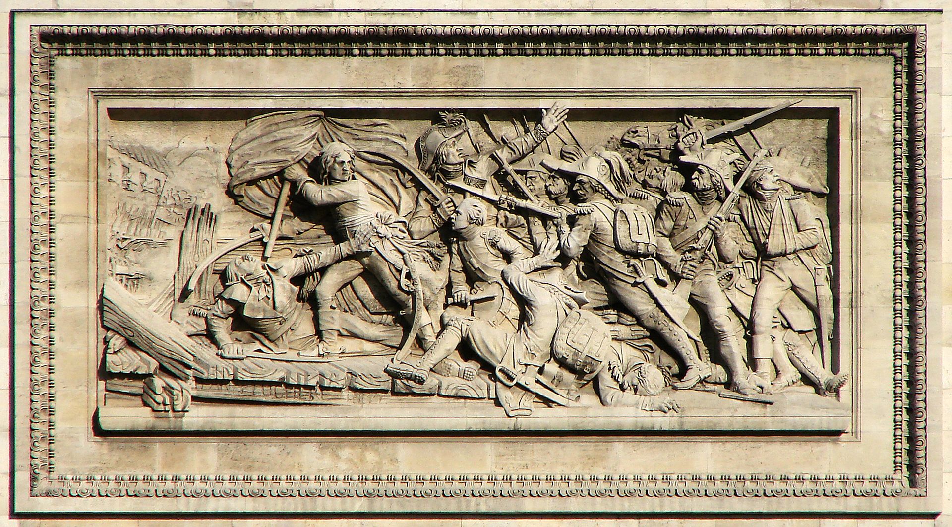 Just like those Roman triumphal arches of ancient times, the Arc de Triomphe was decorated with scul