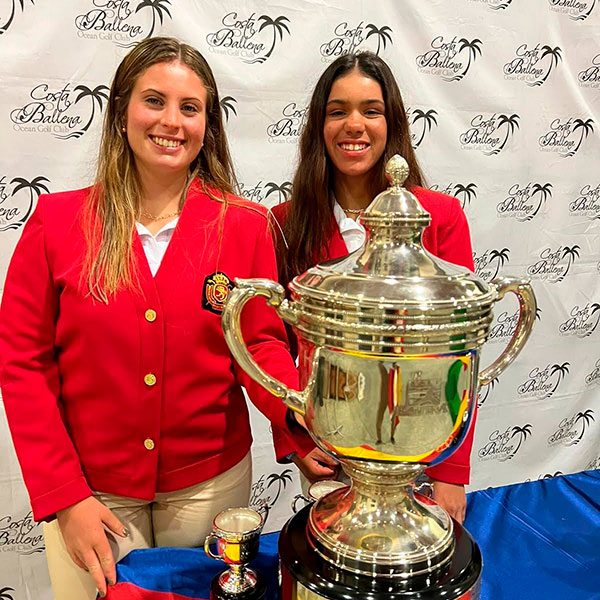 bcngolfacademy's tweet photo. Daniela Campillo, ganadora con el equipo de España del Match Hexagonal Femenino internacional de Costa Ballena, se suma a la lista de jugadores de la academia integrante de los equipos nacionales de diferentes países ⛳️🏆⬇️ https://t.co/yfaTHtE2Wv https://t.co/fLIxxiqY4N