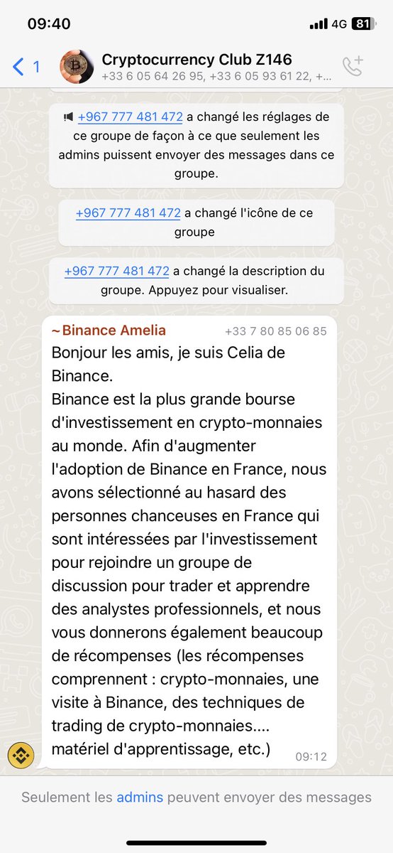 MehdiHamma3's tweet photo. @LeBinanceFR  j’ai reçu ce message de quelqu’un qui se dit de chez vous, pouvez vous confirmer svp ? https://t.co/ozBrkCoNrV