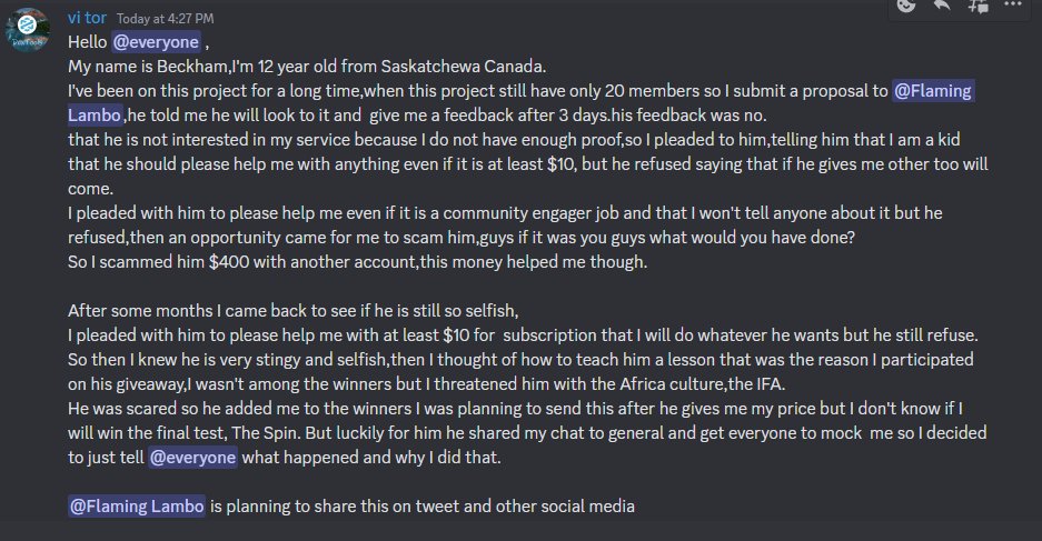 DragonPartyClub's tweet photo. A scammer who feels proud scamming people.
We felt pitiful for someone with such a mindset.
Nothing can stop us from bringing our Dragons to the Moon!🚀🌕 https://t.co/MfpqICXwf7