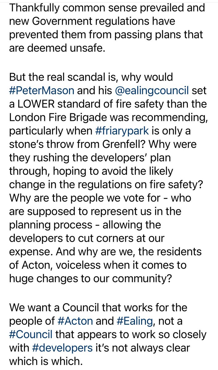 CapTheTowers (@capthetowers) on Twitter photo BREAKING NEWS: GOVERNMENT STEPS IN ON FIRE SAFETY TO HALT DANGEROUS PLANS @ #FRIARYPARK. See pics.
<a href="/_petermason/">Peter Mason</a>.The 9 cllrs who voted for dangerous plans:
Louise Brett
<a href="/GaryBusuttil/">🔶 Councillor Gary Busuttil 🔶</a>
<a href="/monhamidi/">Cllr Monica Hamidi</a>
Muhammad Iqbal
<a href="/CllrAKelly/">Anthony Kelly</a>
Sarfraz Khan
Sanjai Kohli
Tarim Mahmood
Swaran Padda BREAKING NEWS: GOVERNMENT STEPS IN ON FIRE SAFETY TO HALT DANGEROUS PLANS @ #FRIARYPARK. See pics.
<a href="/_petermason/">Peter Mason</a>.The 9 cllrs who voted for dangerous plans:
Louise Brett
<a href="/GaryBusuttil/">🔶 Councillor Gary Busuttil 🔶</a>
<a href="/monhamidi/">Cllr Monica Hamidi</a>
Muhammad Iqbal
<a href="/CllrAKelly/">Anthony Kelly</a>
Sarfraz Khan
Sanjai Kohli
Tarim Mahmood
Swaran Padda