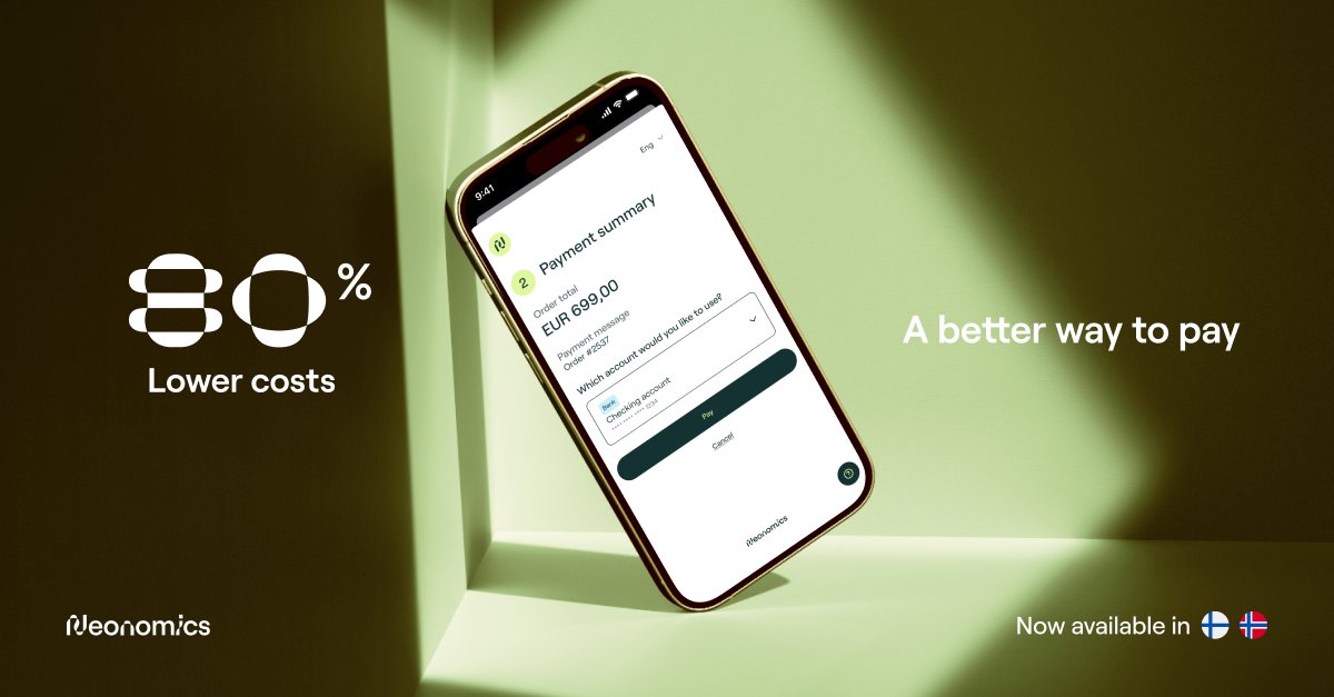 💡With #openbanking, your customers can pay directly from their bank account, giving them a seamless user experience and saving you up to 80% in transaction costs.

Learn more about Checkout👇
neonomics.io/products/neono…

#fintech #payments