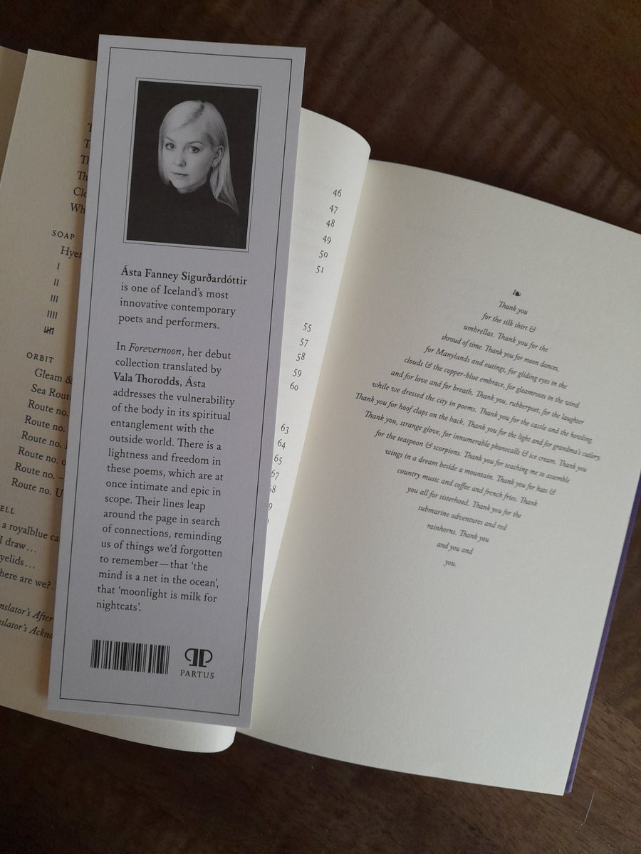 We've had some beautiful books <a href="/UofGWriting/">UofG CreativeWriting</a> #CreativeConversations but Asta Fanney Sigurðardóttir's FOREVERNOON must be the most beautiful. Thank you <a href="/PartusPress/">Partus</a> <a href="/BookshopGlasgow/">John Smith's Glasgow</a>