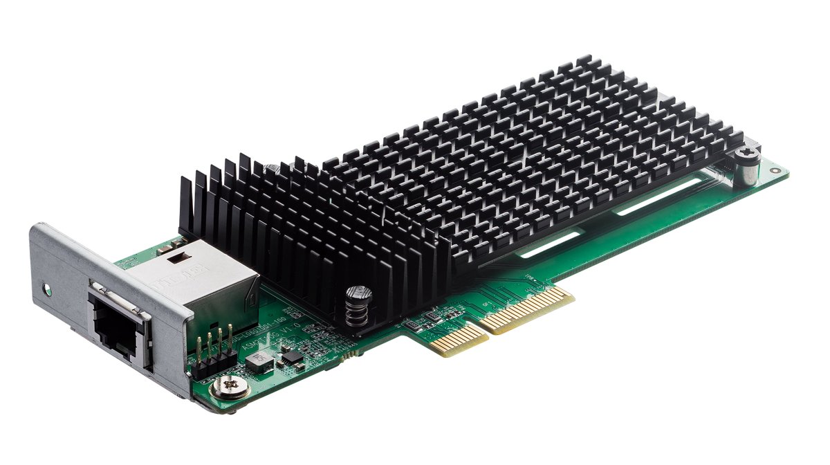 previewpr's tweet photo. ASUSTOR presenta AS-T10G3, una scheda di rete
10 GbE dotata di due slot M.2 per unità SSD NVMe https://t.co/DNLFYCqeps #ASUSTOR #Storage #Networking #10GbE #NAS #PreviewPR https://t.co/dlq2L7Asem