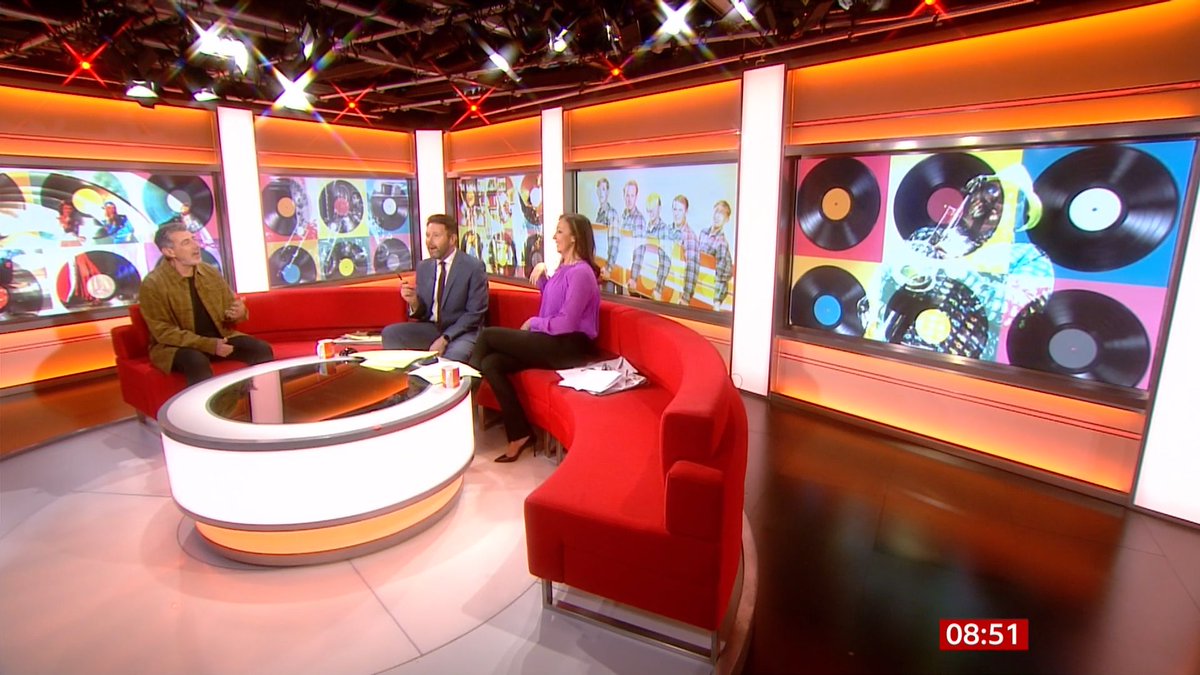 jonjosephart's tweet photo. Why did they have a Beach Boys image behind them? They ain't 80s! Obviously some ignorant set designer who grabbed whatever retro pic to hand! 
#BBCBreakfast #bbcbreakfast https://t.co/nvpWQ4Hh3n