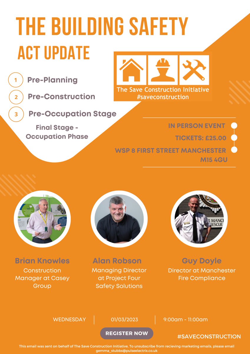 1 week to go until Brian Knowles MCIOB takes to the stage on behalf of Casey at The <a href="/SaveConstruct/">The Save Construction Initiative</a> event.

There is still time to register for the event: eventbrite.co.uk/e/the-building…

#improvinglives #BSF #saveconstruction #change #refurbishment #safety