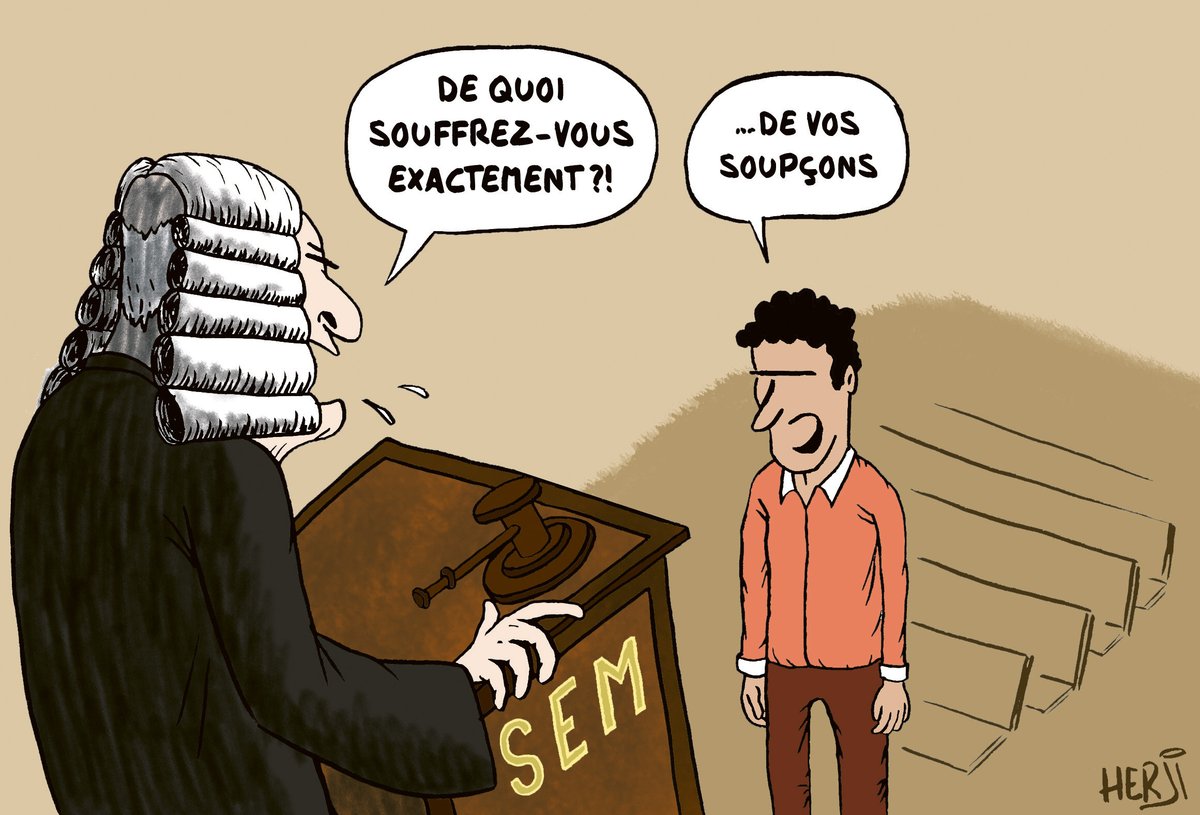 Chez les réfugié.e.s de Suisse, la culture du soupçon du Secrétariat d’Etat aux Migrations fait des ravages.

Mon dessin pour la revue Vivre Ensemble d'<a href="/asile_ch/">asile.ch</a>