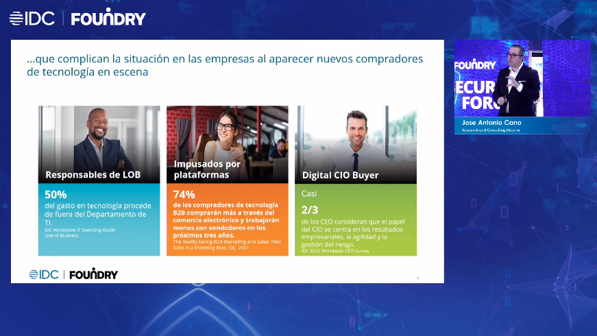 <a href="/jcano/">José Antonio Cano</a>: "Las empresas más maduras digitalmente, tienen menos posibilidades de sufrir ataques de #ransomware", y son más resilientes en el caso de sufrir posibles #ciberataques". <a href="/IDCSpain/">IDC | Spain</a> #Cybersecurity2023