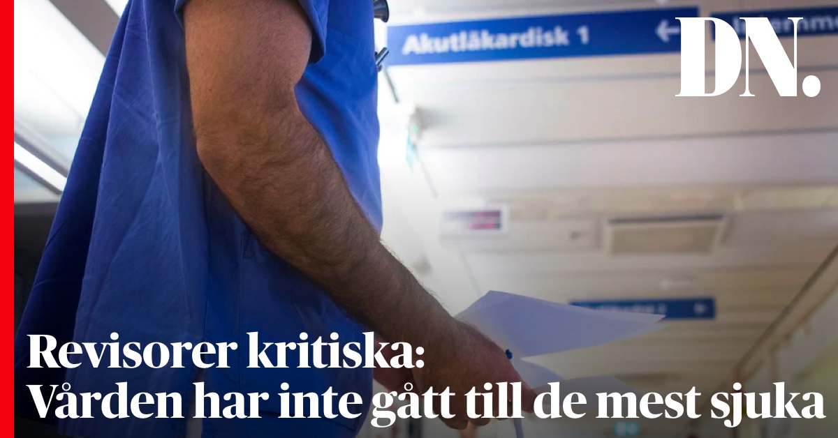 dagensnyheter's tweet photo. Enligt lagen ska den med störst vårdbehov prioriteras. Men det är oklart om behov eller efterfrågan styr hur sjukvårdsresurserna fördelas i Stockholm, konstaterar regionens revisorer i en kritisk rapport.
https://t.co/fdiDNg5xCX https://t.co/29D27aI22A