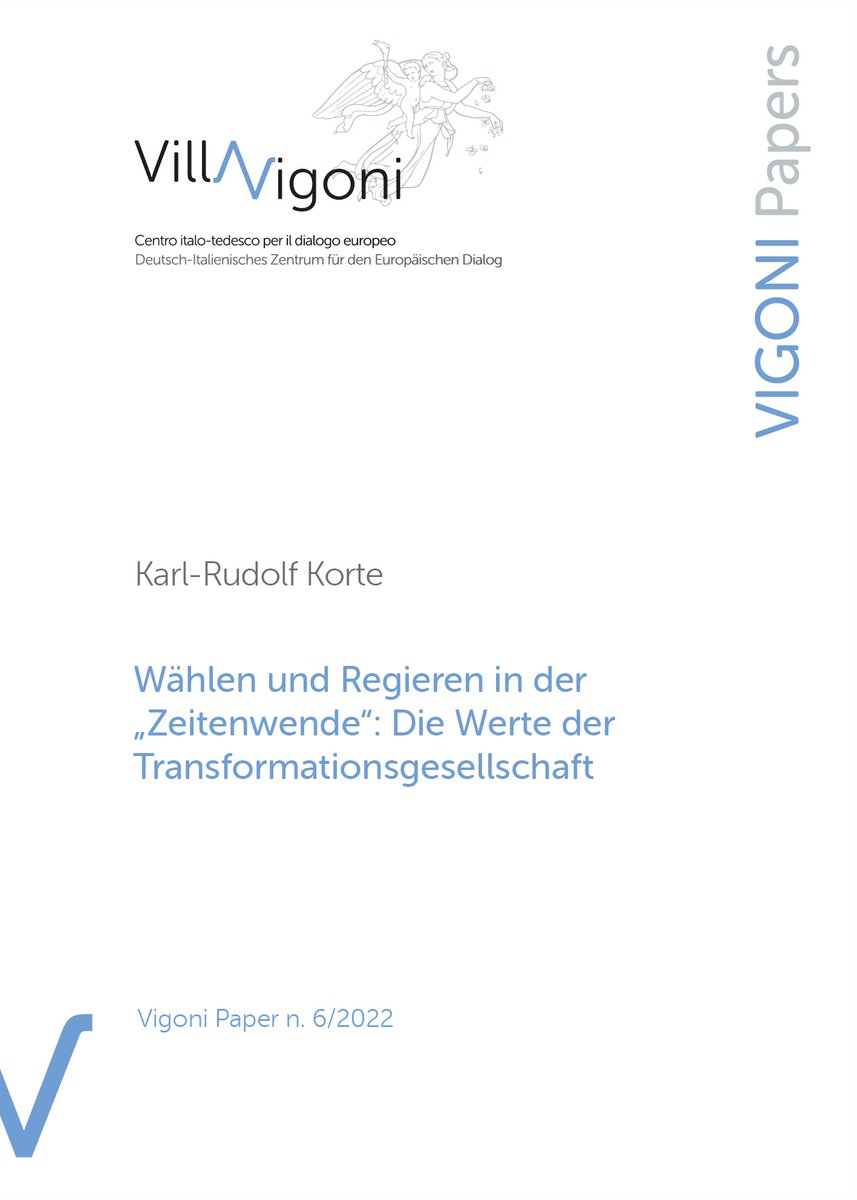 Villa_Vigoni's tweet photo. Das neuste #VigoniPaper heißt "Wählen und Regieren in der #Zeitenwende. Welche #Werte braucht die #Transformationsgesellschaft? Mit fünf Thesen untersucht Prof. Korte von @nrw_sog den Wandel vieler Demokratien in digitale Nachhaltigkeitsgesellschaften.
https://t.co/PUbZU9QkNi https://t.co/U7rTROYQX0