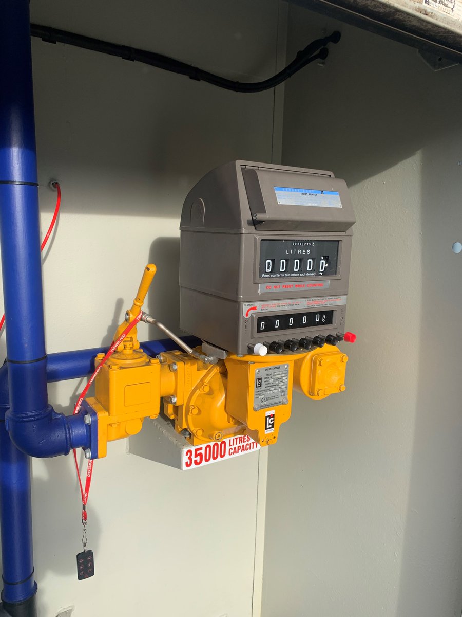 Alpecoltd's tweet photo. Last week our engineer visited this new M7 meter installation at Ralph Williams &amp; Son, Llandrindod Wells.  The meter was being used for the transfer of diesel and kerosene fuels. https://t.co/E1uXvzvhUI