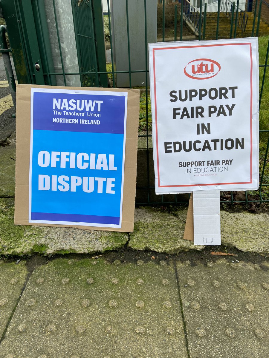 Proud to stand on the picket line with my colleagues. #BetterDealForTeachers #Solidarity