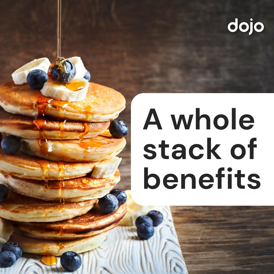 procardpayments's tweet photo. A whole stack of benefits, this pancake day 🥞 When you switch to Dojo, you’ll get so much more than a card machine, including:

⚡️Lightening fast payments
🚀Next-day transfers
🔥Built-in 4G
📞24/7 customer service

DM me for more info. #GetDojo

#cardpayments #payments #money https://t.co/cBhCdOrApn
