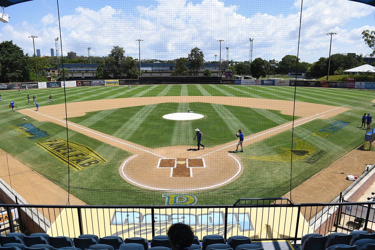 BrisbaneBandits's tweet photo. ICYMI: Viticon Stadium is awarded the best playing surface of #ABL23.
We can't thank Glenn, Alec, Cooper, Adam enough for your passion and efforts this season. And a shoutout to the army of game day volunteers who helped make everything possible. https://t.co/NcXexg8oJV