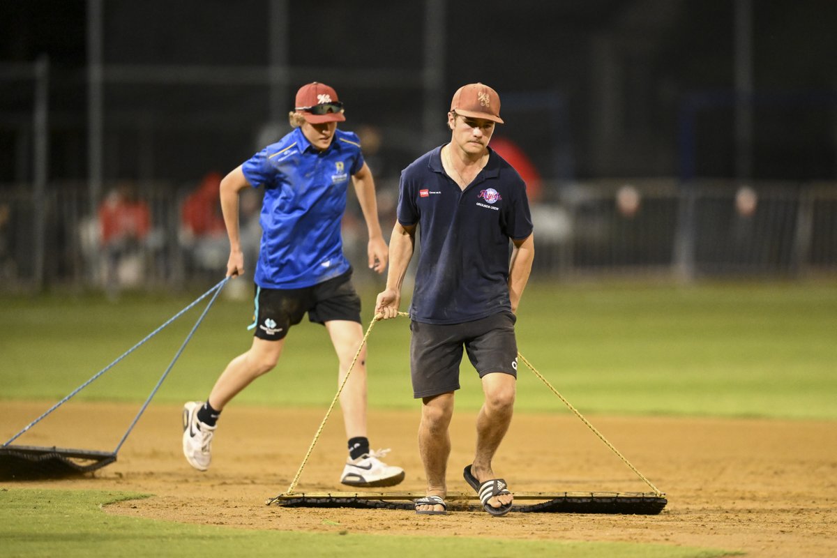 BrisbaneBandits's tweet photo. ICYMI: Viticon Stadium is awarded the best playing surface of #ABL23.
We can't thank Glenn, Alec, Cooper, Adam enough for your passion and efforts this season. And a shoutout to the army of game day volunteers who helped make everything possible. https://t.co/NcXexg8oJV