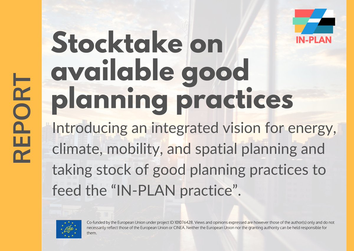 ieecp_org's tweet photo. 🏙 What are the 6 success steps for local authorities &amp; urban planners to an integrated #planning approach?

📑Through desktop research &amp; experts interviews, #LifeINPLAN identifies sources of inspiration &amp; gives practical guidance

Read the full report 👉https://t.co/N3DSQWSitK https://t.co/slvExHWIes