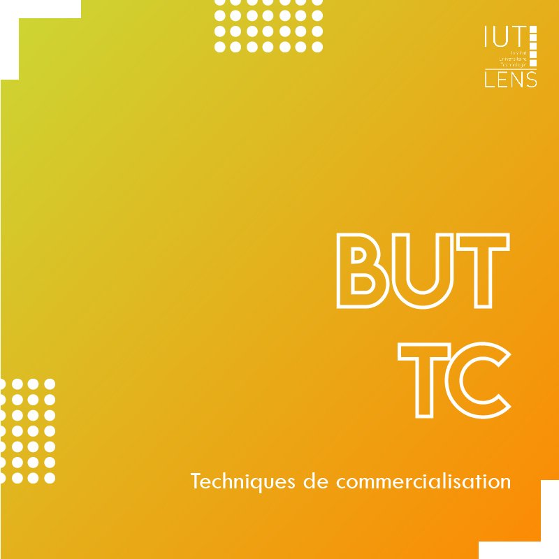 IUTdeLens's tweet image. On vous propose un petit tour d'horizon de nos 4 BUT ! 🎓
On commence aujourd'hui avec notre BUT Techniques de Commercialisation 🟡
Profils acceptés, choix de parcours, poursuites… 🧐